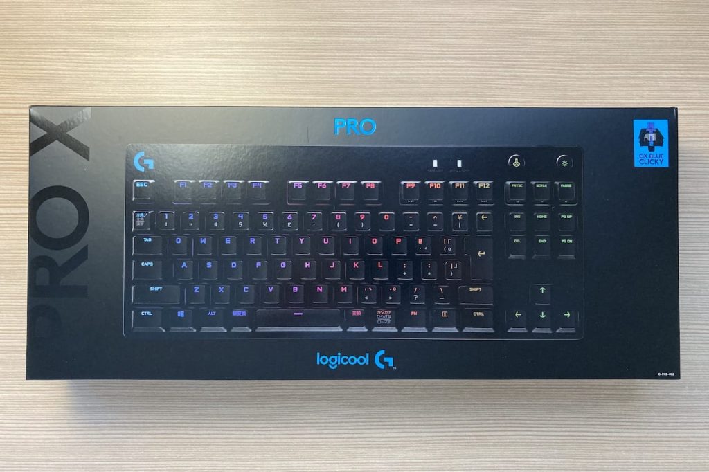 『Logicool G PRO Xキーボード』の外箱